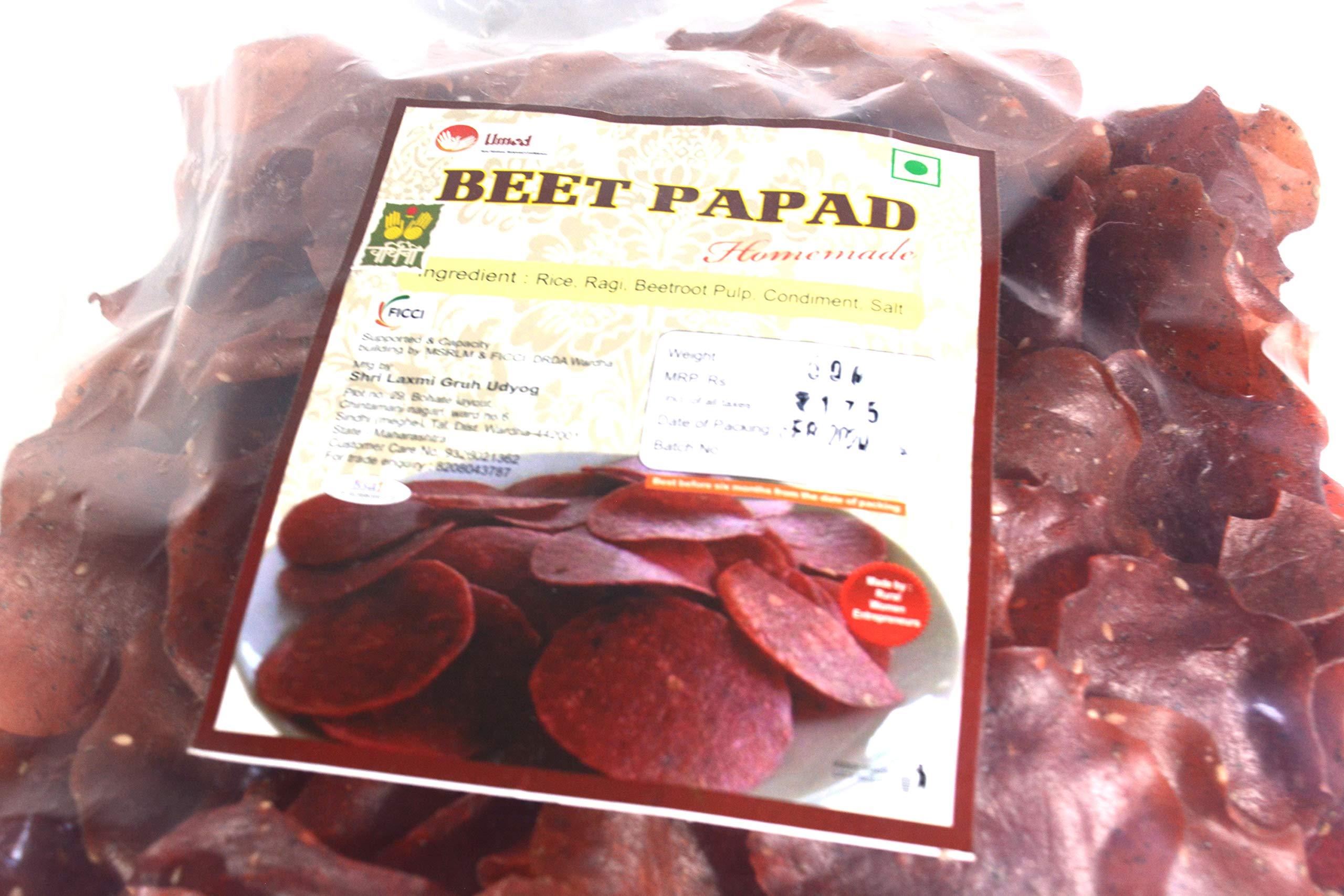 wardhini wardhini Homemade Crispy and Delicious Beet Papad -100gm