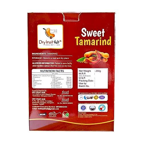 Dry Fruit Hub Dry Fruit Hub Sweet Tamarind 1Kg, Sweet Imli Thailand Sweet Tamarind, Meethi Imli,Dried Tamarind, Sweet Tamarind Pack Of 4 Each 250Gm, Tamarind