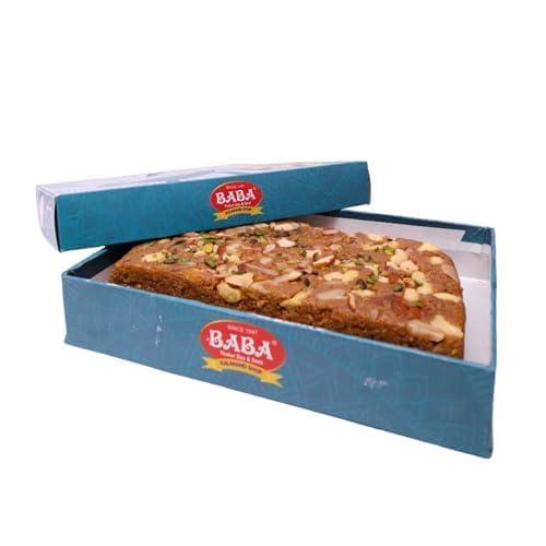 Generic BABA THAKUR DAS & SONS [500gram] Brown Milk Cake Kalakand Slow Cooked Made with Sugar and Milk Solids | Milk Cake Diwali sweets gift box