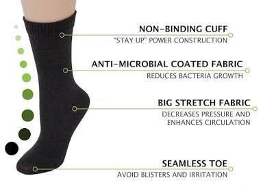 OXYN Oxyn Fresh Diabetic Care Socks For Men & Women (One Pair)