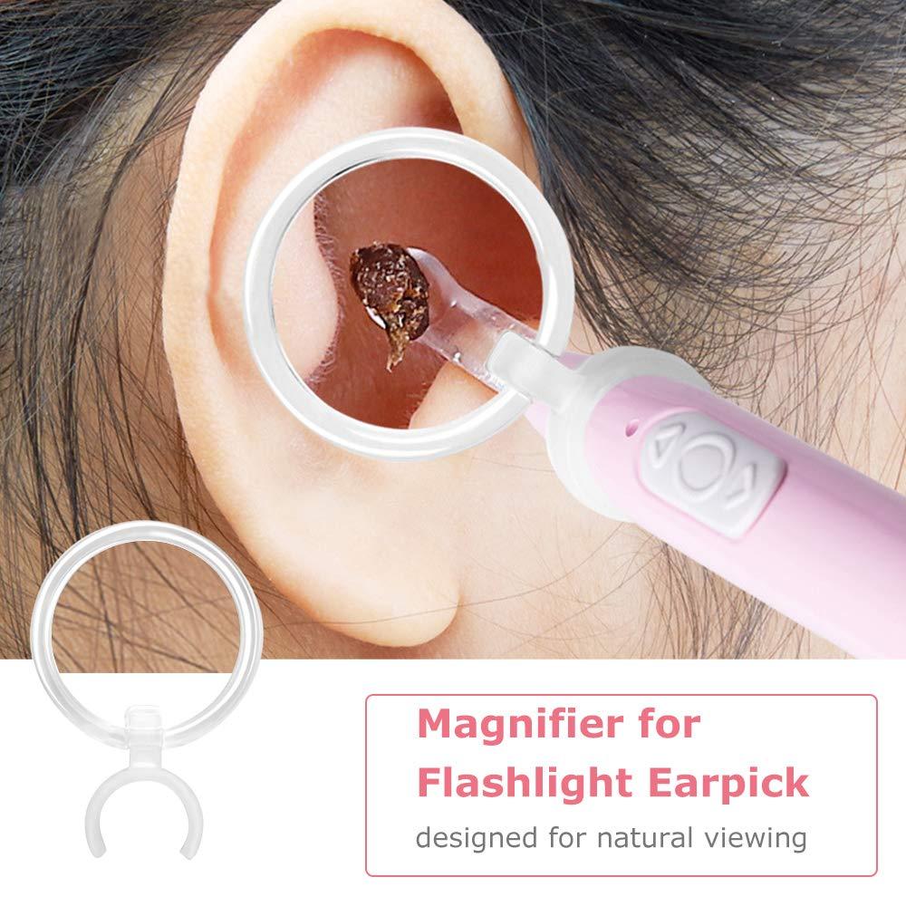 Qnotici Magnifier for Flashlight Earpick Ear Cleaner Earwax Removal Tools Baby Kids Ear Care Accessory Ear Cleaning Tool Portable