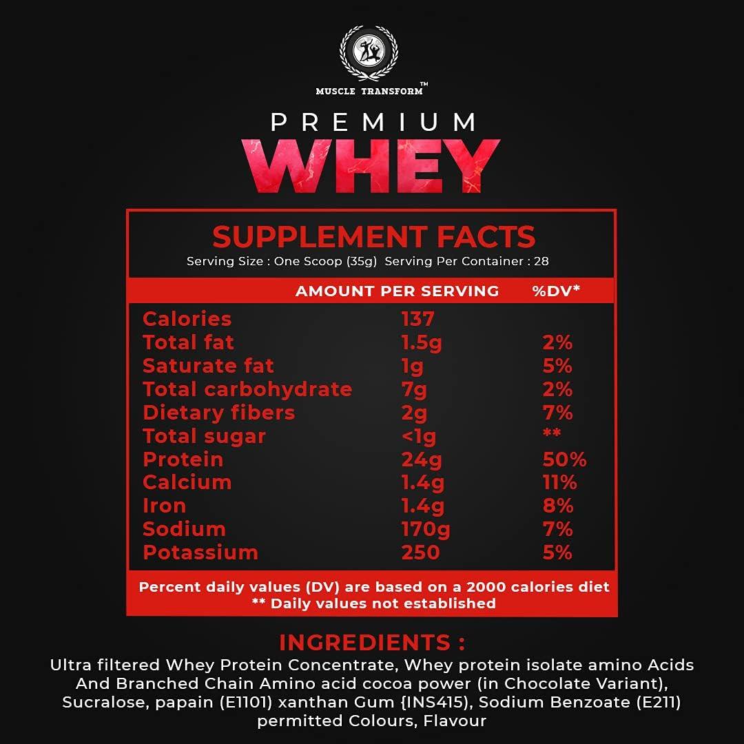 MUSCLE TRANSFORM Muscle Transform 100% Hyper Whey Protein, 24g High Protein, 6g BCAA, 6g EAA | Muscle Building Premium Whey | Sports Drink for Recovery & Muscle Growth | Men & Women [1kg, Kesar Pista] Free Gym Shaker