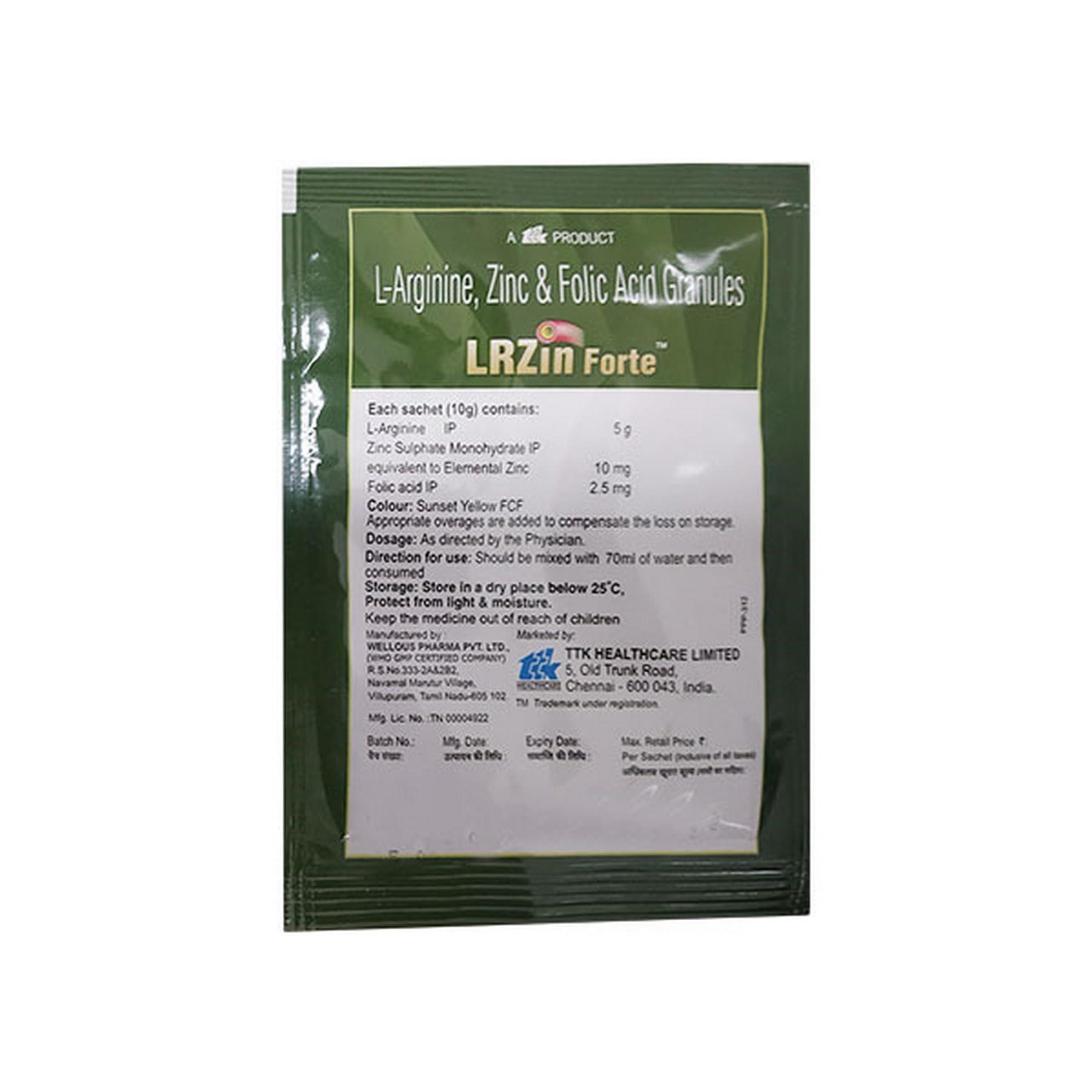 LRZIN Lrzin Forte Sugar Free Orange - Sachet of 10g Granules