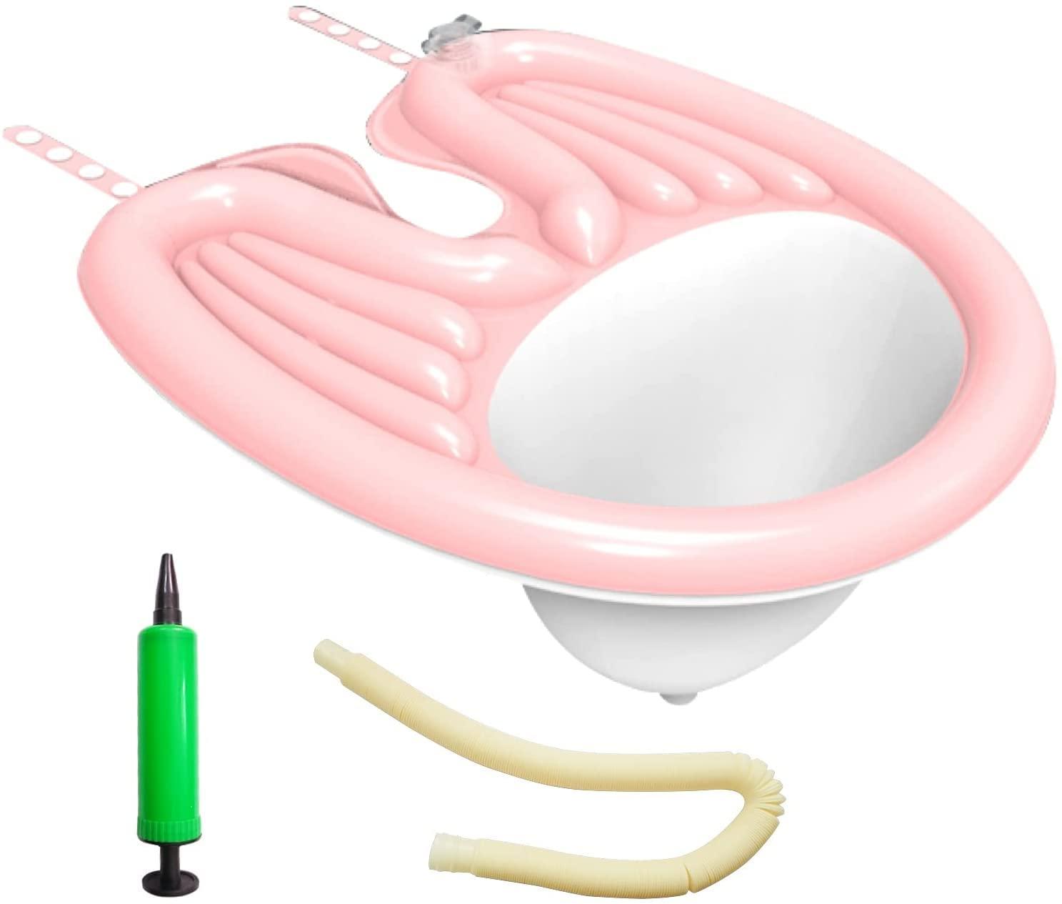 overa Overa Portable Hair Shampoo Basin, Foldable Mobile Shampoo Bowl Hair Washing Sink Rinse Tray,Wash Bowl Household for Pregnant, Elderly