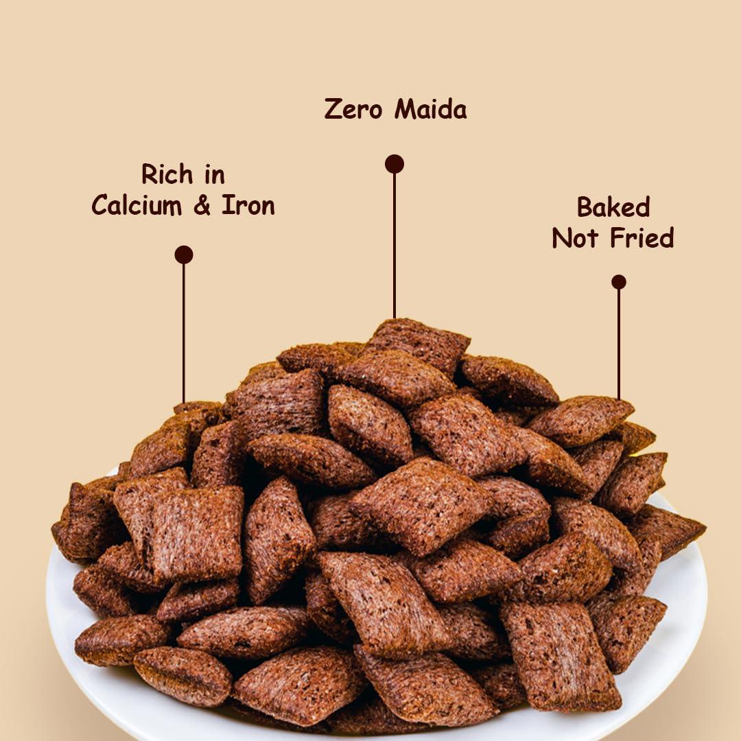 Desi Nutri Desi Nutri Centre Fills Millet Chocos Combo pack 25GX4(100G) | With the goodness of Millets | (2N X Chocolate Fills, Vanilla Fills & Strawberry Fills) | Pack of 4 | Free toy inside