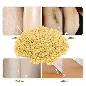 MKSL MKSL Hard Beans Wax With Wooden Stick For Full Body Hair Removal Wax (500 G) Multicolor, Women