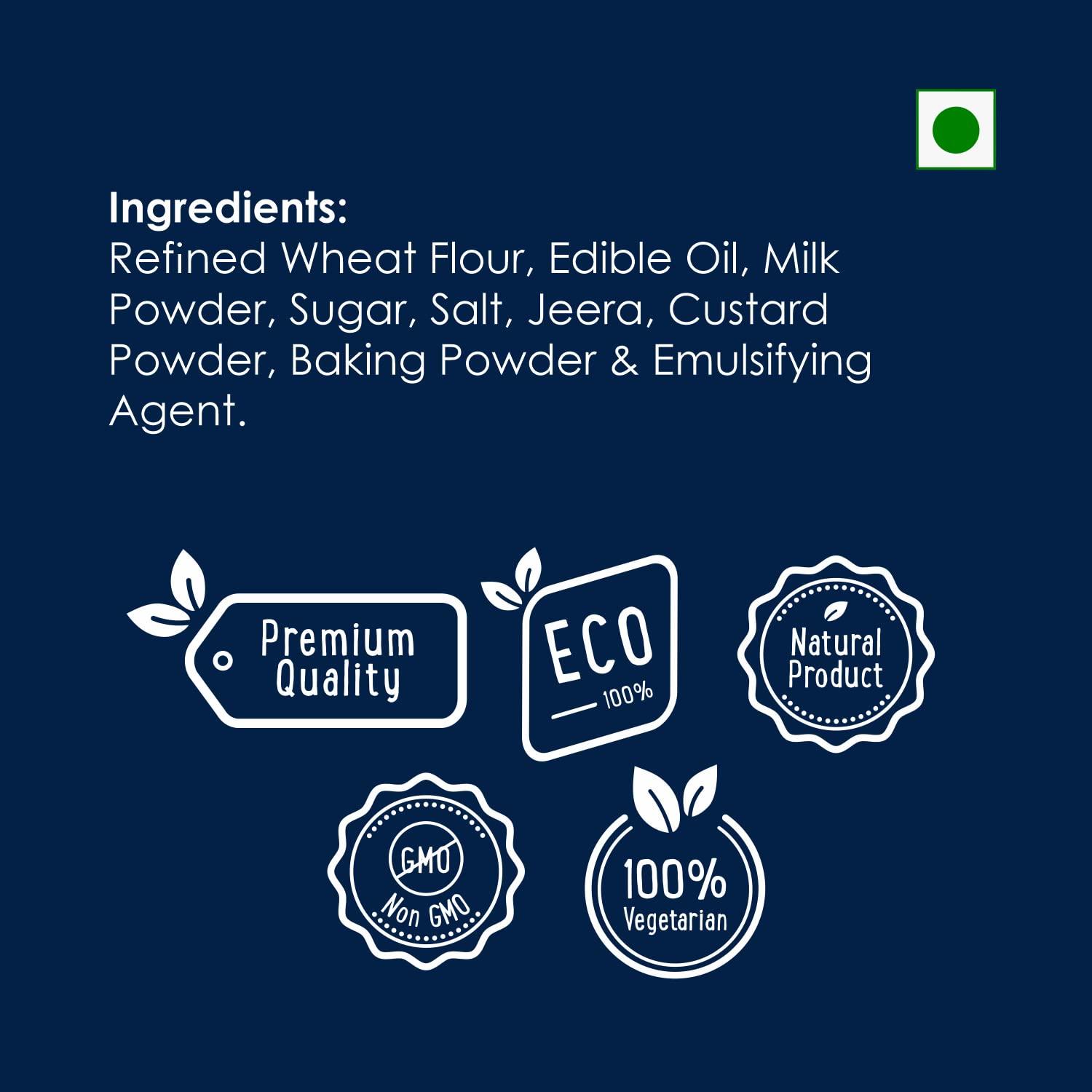 HaldiVita HaldiVita Jeera cookies | Biscuits Combo Pack of 3 x 250G each| Cookies Biscuits | Healthy Cookies Multipack