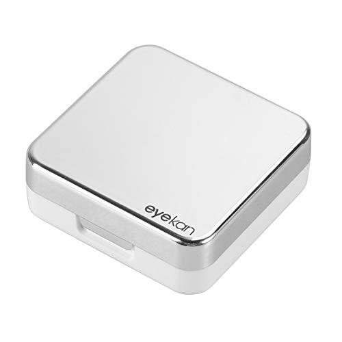 Geekmonkey Geekmonkey Eyekan Travel Contact Lens Case Box with Mirror (Silver)