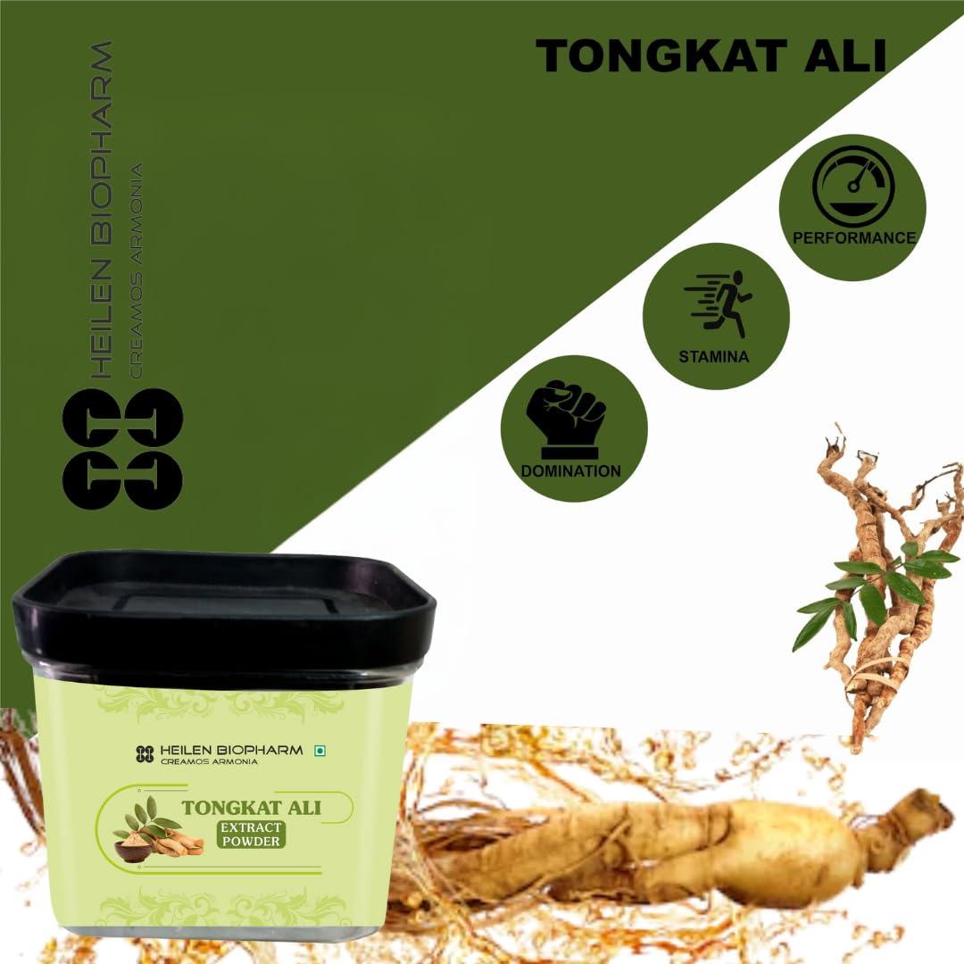 HEILEN BIOPHARM Heilen Biopharm Long Jack Tongkat Ali Root Extract Powder 100:1 TestoPump with 5% Active Eurycomanone For Stamina & Energy Boost - 50 g