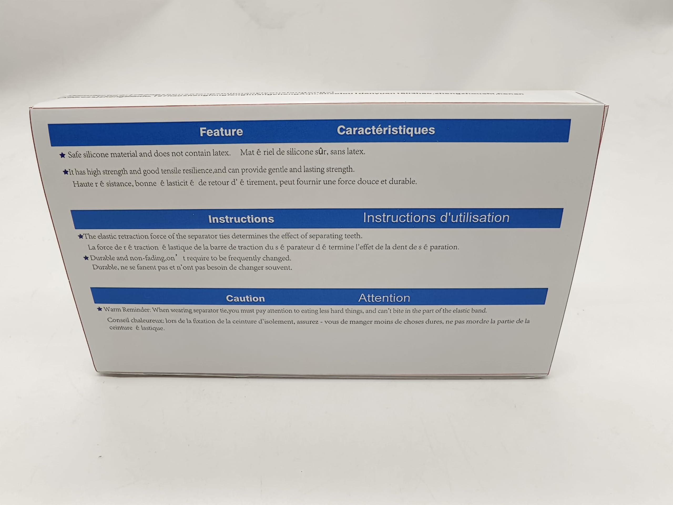 Angzhili 1000pcs/bag Dental Orthodontic Separator Bulk Pack Elastic Orthodontic Separate Ties