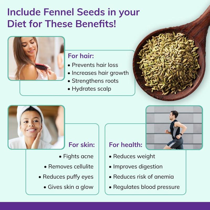 Natural Raisins & Spices Organic Fennel Seeds/Sombu Whole - 250gm | Fresh Saunf Seeds|Organic Indian Whole Spices Sombu by The Natural Food