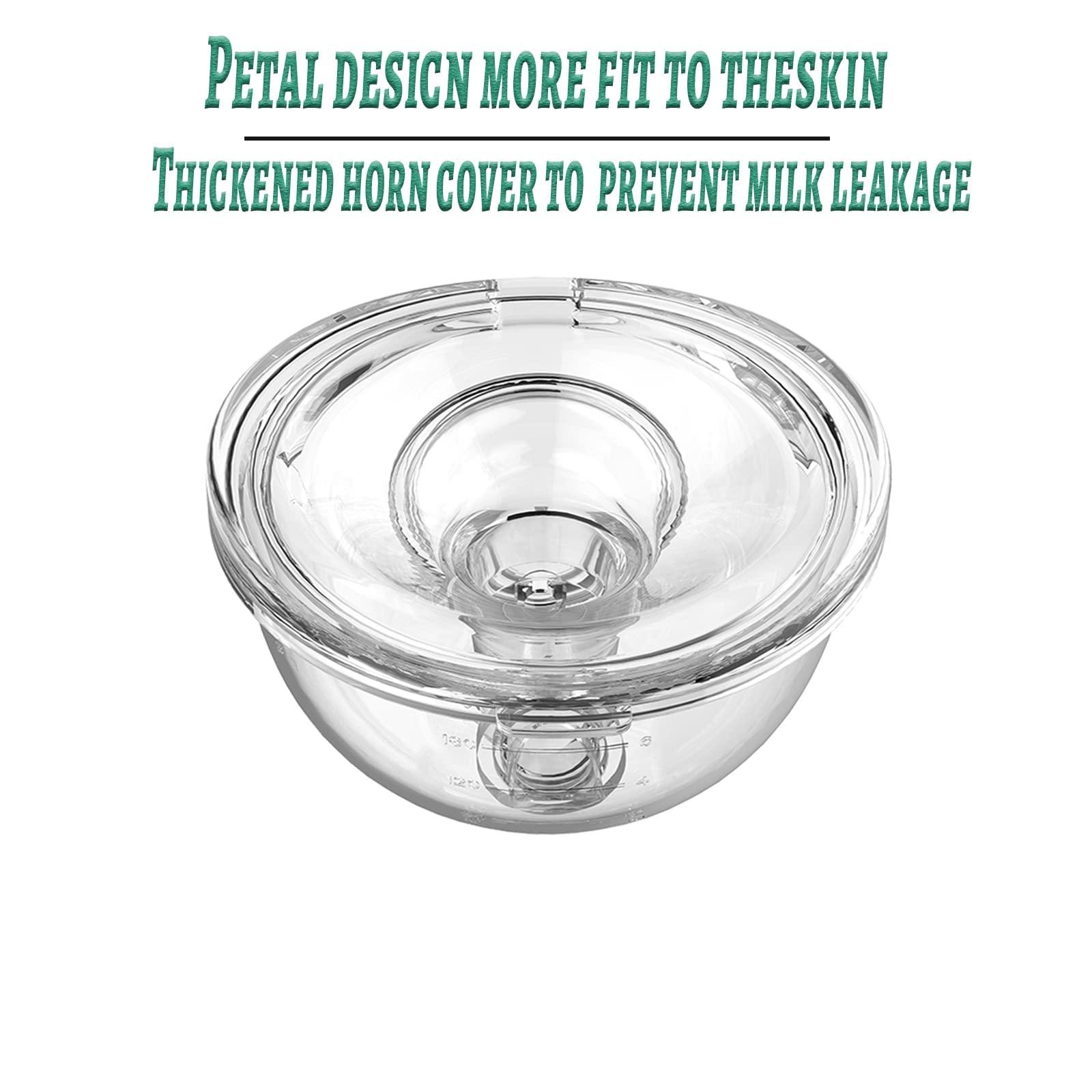 bliblo Flange Insert 17mm, Compatible with NaNaLazy/TSRETE/Bellababy/Lansinoh/momcozy S9/S12/S9pro/S12pro,Wearable Breast Pump Shields/FlangesMilk Collector 24mm Universal (17mm)