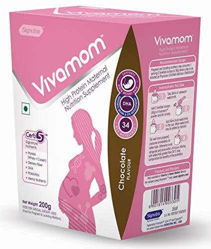 Vivamom Vivamom Maternal Nutrition Supplement in Pregnancy&laction-200gm Chocolate, Pink