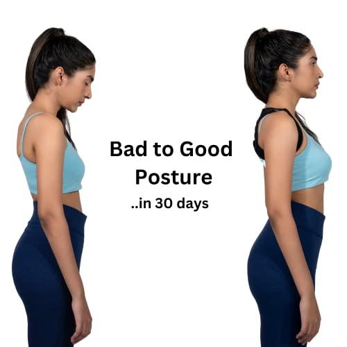 unimaker Unimaker Posture Corrector Clavicle Support Brace - (Free Size) Belt For Men & Women. Body Posture Correction With Adjustable Magnetic Compression Therapy For Spinal/Backbone Lower & Upper Pain Relief