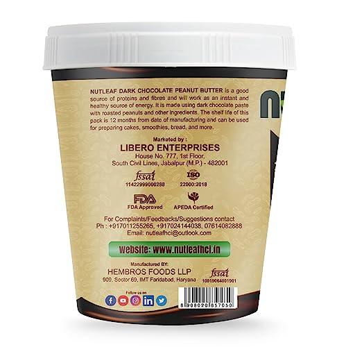 NUTLEAF Nutleaf Dark Chocolate Creamy Peanut Butter 1 Kg