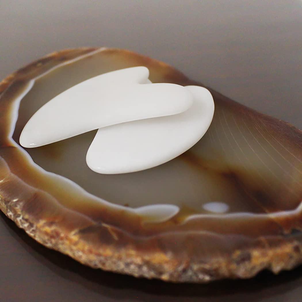 SOWUNO SOWUNO Gua Sha Facial Tool Crystal Household Heart Shape Lightweight Gua Sha Massager Scraping Massage Tool Home Household Indoor Women Girls Natural