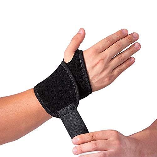 Sam Innovations ViresaAdjustable Sport Wrist Brace, Wrist Support, Wrist Wrap, Wrist Strap, Hand Support, Carpal Tunnel Brace for Fitness, Arthritis & Tendinitis Pain Relief - Suitable for Both Right and Left Hands, 