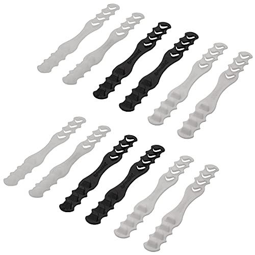 Primelife Primelife Mask Extender Strap Ear Savers for Masks Universal Size Mask Holder 4 Adjustment Slots Compatible with Cloth Mask For Kids and Adults Mask Strap Pack of 12 - Multicolour (M-E - 12)