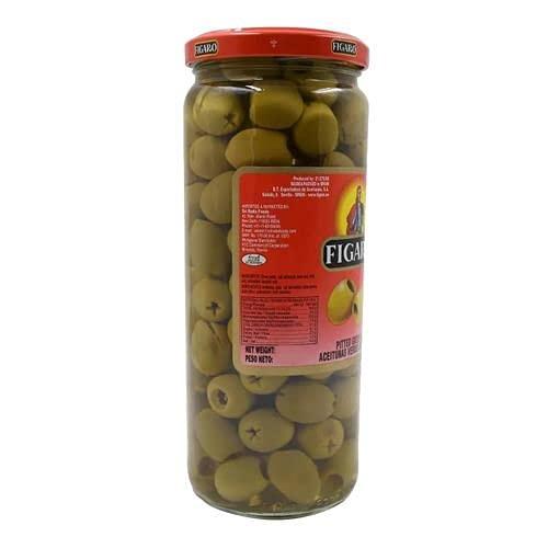 FIGARO Figaro Pitted Green Olives, 14.82 oz / 420 g, 2 Pack