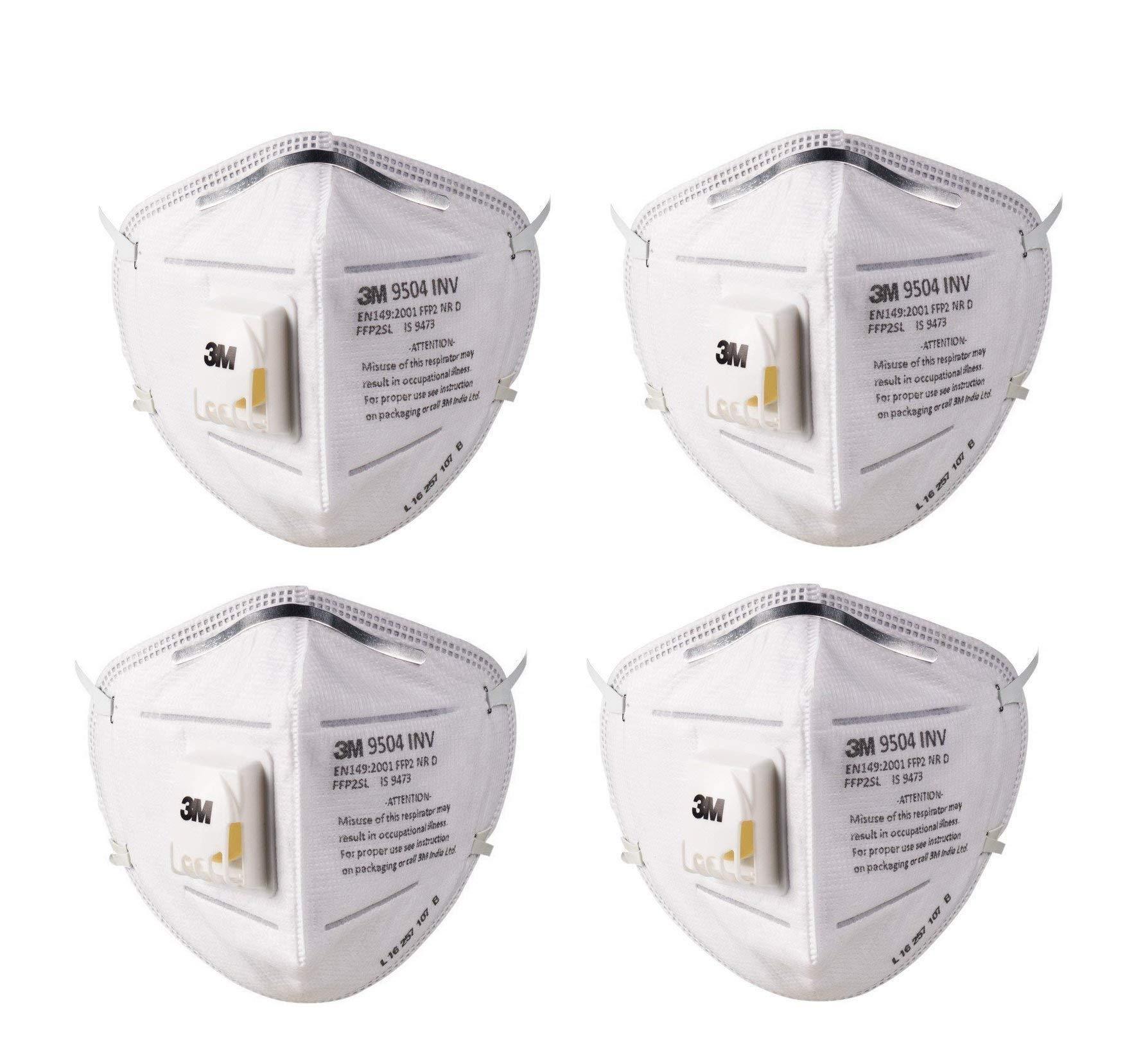 3M 3M 9504 INV FFP2 Pack of 4