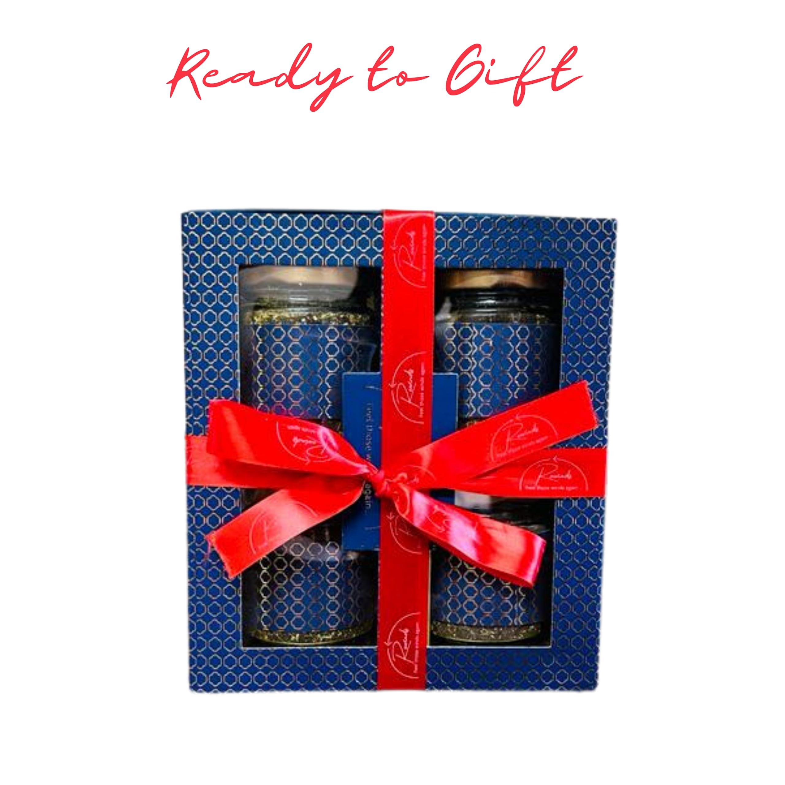 Rewinds Rewinds Assorted Green Tea Gift Hamper Set of 4 Teas Chai | Immunity Booster | Healthy Heart | Headache Relief | Stress Relief | Free Jute Bag and 4 Reusable Glass Jars | Ideal Gift for Diwali, Birthday, Anniversary, Tea Lovers