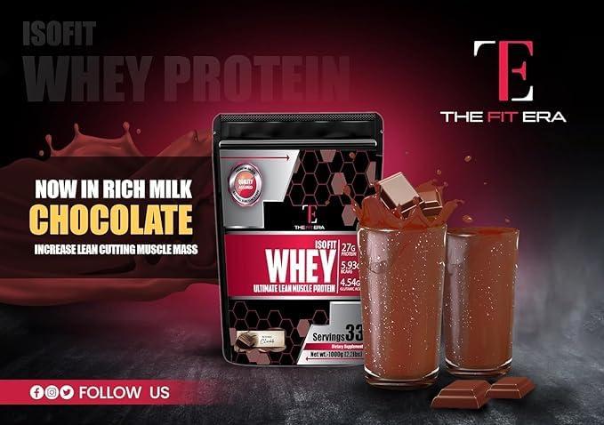 THE FIT ERA THE FIT ERA Whey Body building Protein powder Isolate 90% for Men & Women (1)