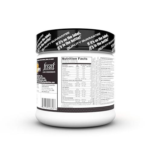 Labrada Labrada Super Charge Pre-Workout 315g, Cranberry (63 Servings | 0.75 L-Arginine | 375mg L-Citrulline Malate | 2g Beta Alanine | 150mg Caffeine Anhydrous | 250mg Ashwagandha Extract)