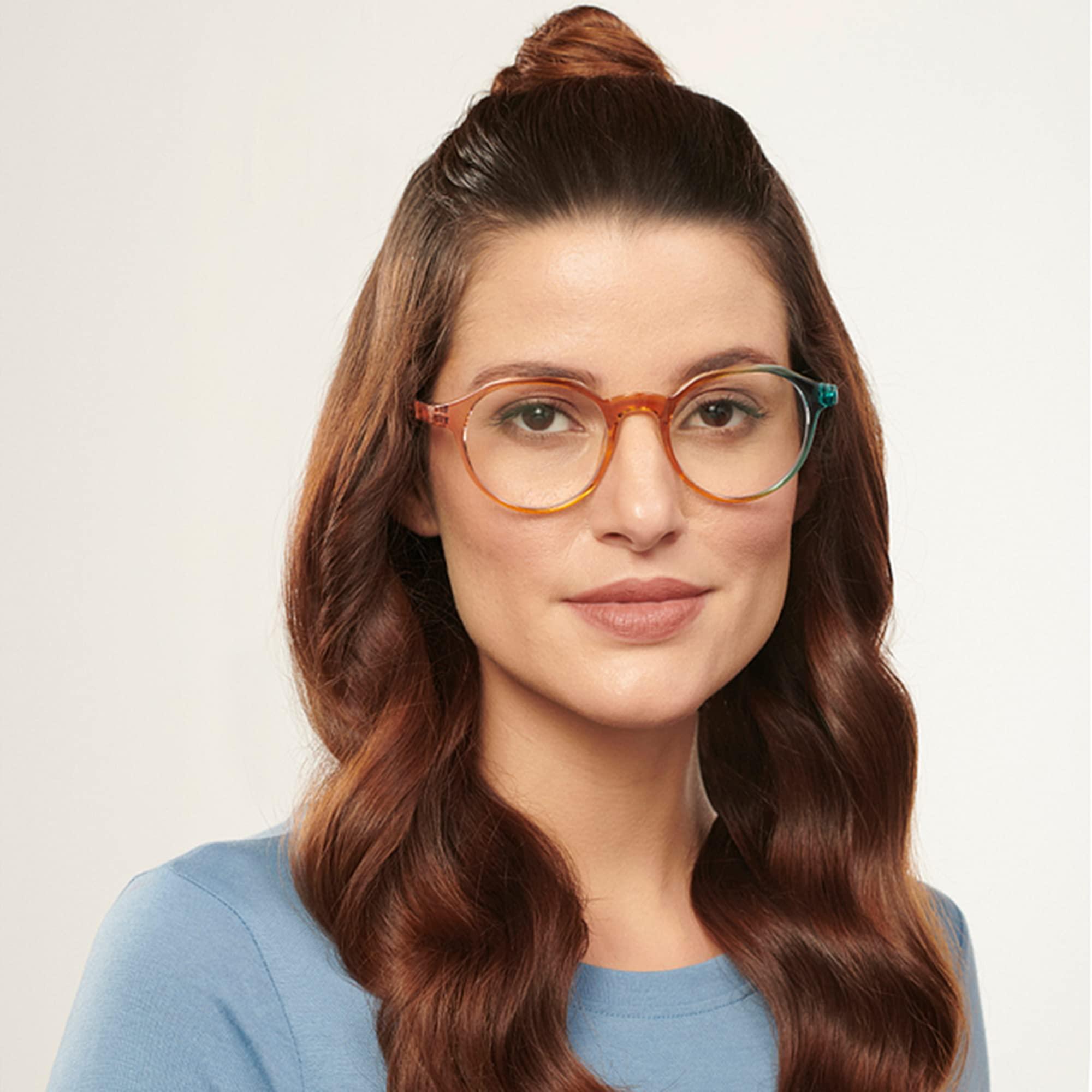 LENSKART BLU LENSKART BLU | Zero Power Blue Cut Computer Glasses | Anti Glare, Lightweight & Blocks Harmful Rays | UV Protection Specs | Men & Women | Medium | LB E14060