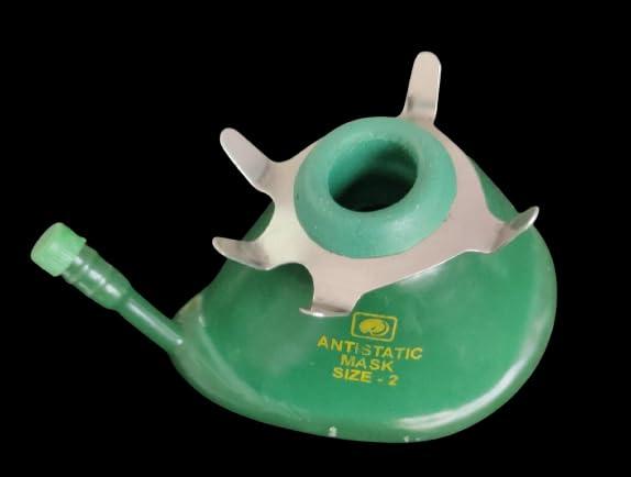 RESUSCITATIONS Anaesthesia Antistatic Anatomical Face Mask (Green) Sizes : 0