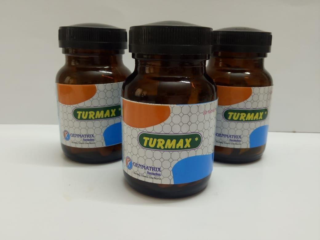 Generic Turmax (Turmeric) Supplements - For Anti Inflammation - Allergies - Sinusitis, Cold & Chronic Inflammations - 30 Tablets