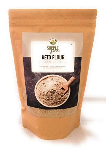 SUPPLE foods SUPPLE foods Keto Flour - Healthy Low Carb Flour, Low Gi, High Protein, Gluten Free / Wheat Free Keto Atta - 900g (Use Keto Aata To Make Rotis, Keto Bread)