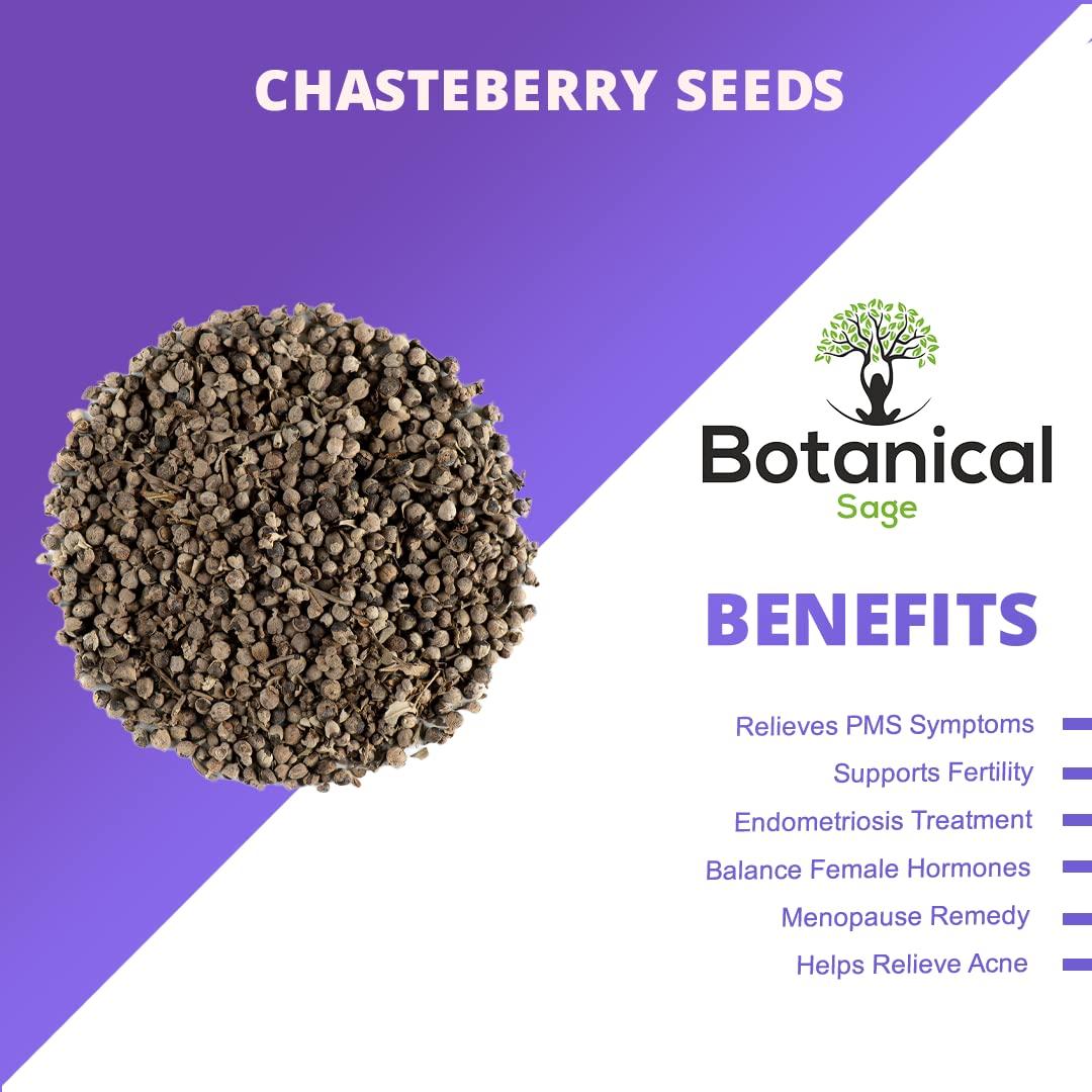 Botanical Sage Botanical Sage- Chasteberry seeds for tea 500g | Vitex Agnus-Castus | Monk's pepper |Good for Women