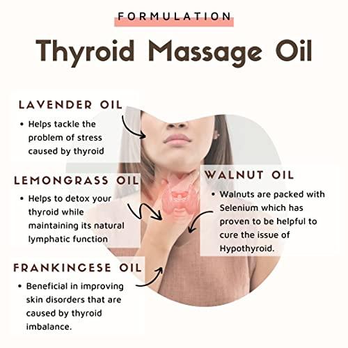 ESSENTIA EXTRACTS ESSENTIA EXTRACTS Thyro Care Kit | Walnut Oil 25 ml and Thyroid Gland Massage oil 100ml | 100% Pure Cold Pressed (200ml (100ml+100ml))