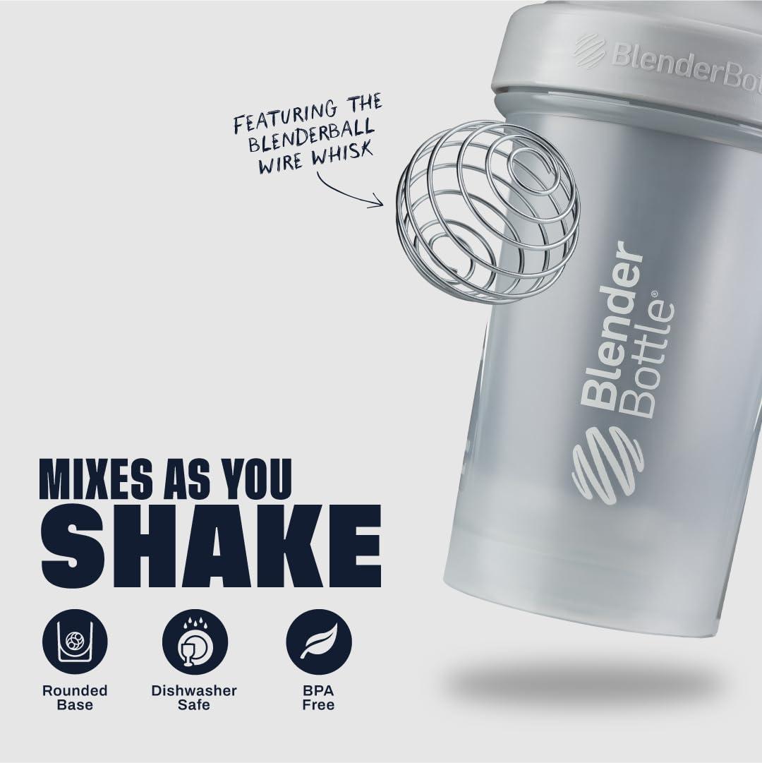 Blender Bottle BlenderBottle Classic V2 Shaker Bottle Perfect for Protein Shakes and Pre Workout, 28-Ounce, Pebble Grey
