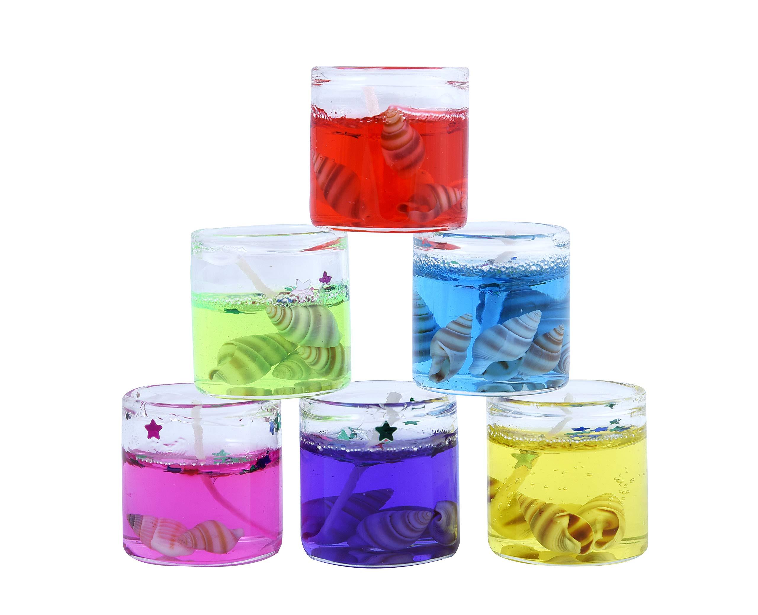 MANTOUSS MANTOUSS Diwali Dry Fruit Decorated Jar-Cashew and Walnut(100gms Each),200 GMS + 2 Gel Filled Glass Candle, Diwali Greeting Card and Rangoli Colours