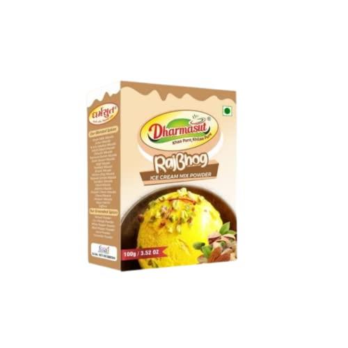 DHARMASUT Strawberry + Mango + Pista + Vanilla + Rajbhog Ice Cream Powder | Pack of 5 | 500 gm