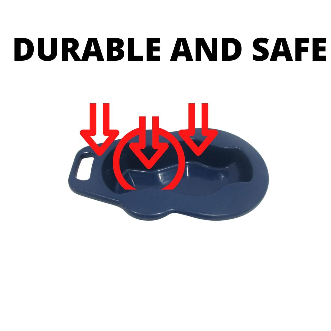 Scientific Indian Scientific Indian I Bed Pan with Lid for Male Female Elderly Patient I Urine Pot Collector I Hospital Grade Polypropylene (WIDE BED PAN + MALE URINAL)