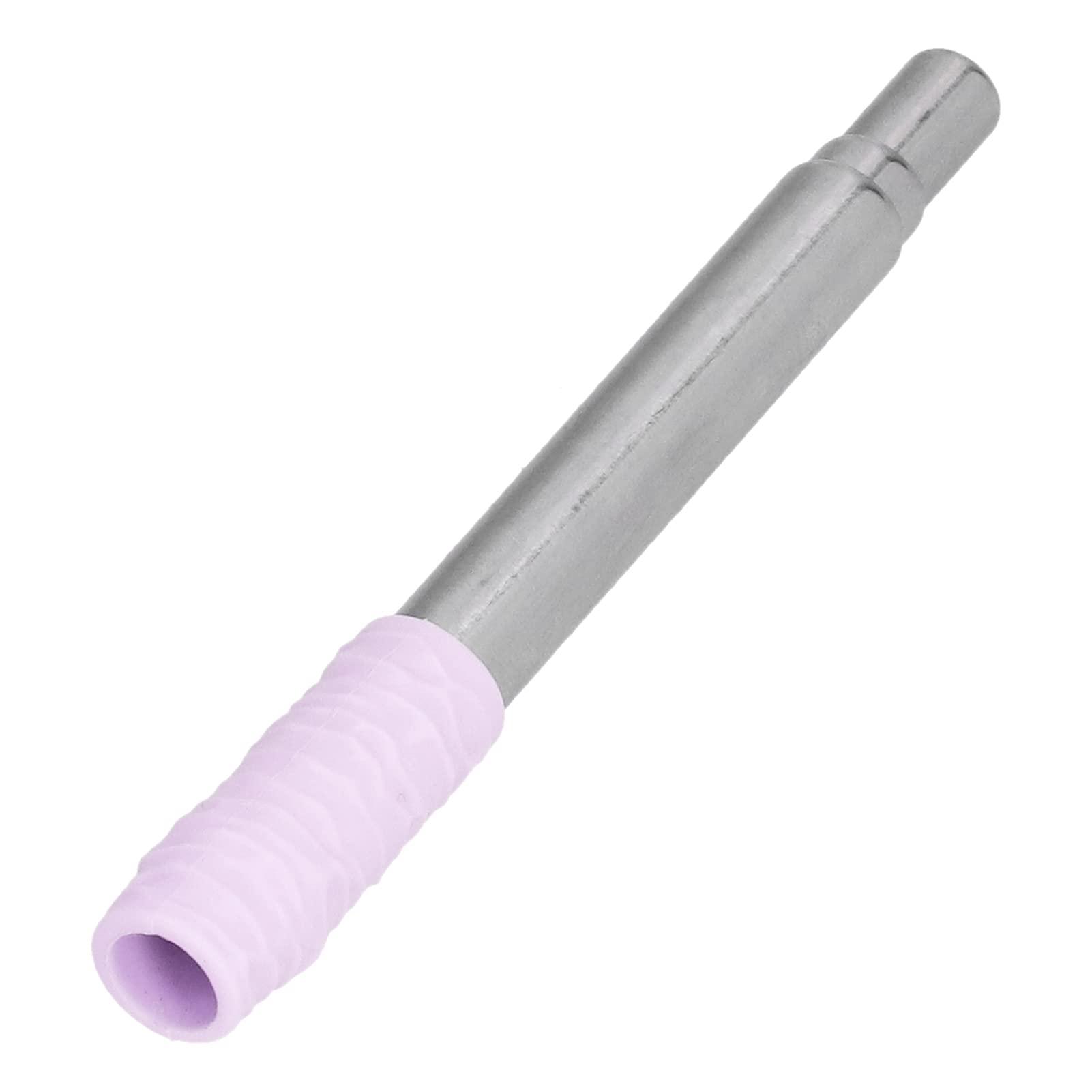 Ironctic Foldable Straw, Easy to Clean Durable Telescopic Drinking Straw with Brush for Drinks for Coffee(Lavender)