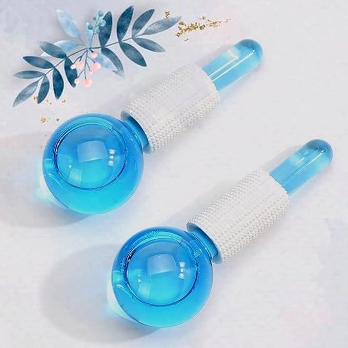 VIKIZAN VIKIZAN ice ball for face massager ice globe ice roller for freezer ice cooling facial globes massager beauty globes for face cooling eye roller ball || 2 Pcs