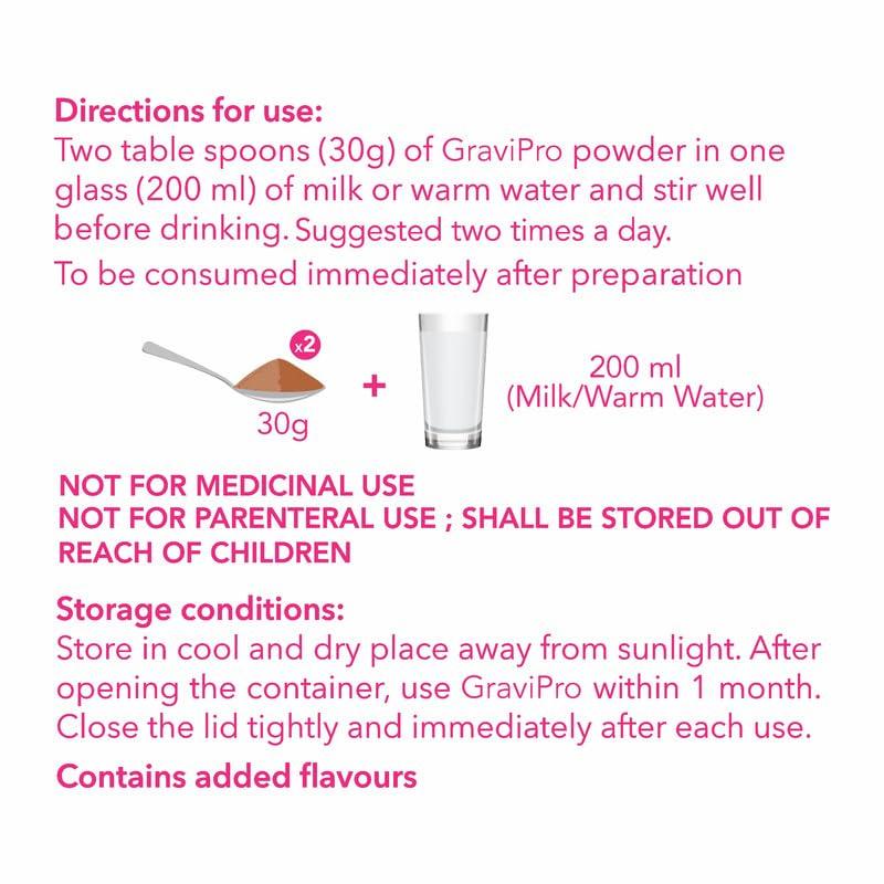 GraviPro GraviPro_CF Protein Blends (500 g, Chocolate Flavour, For Pregnant Women)