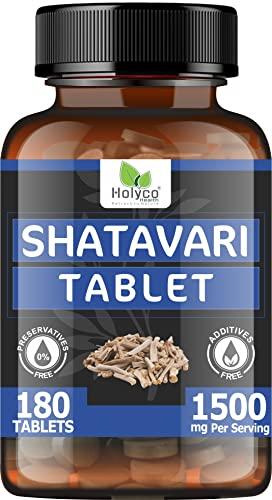 HOLYCO HEALTH - RETRACK TO NATURE Shatavari Tablet - 180 tablets | Known as Wild Asparagus racemosus, Satavar, Satmuli, Shatamuli, Satavari tablets | Natural, No Additives and Preservatives