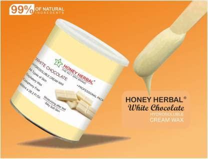 Clinch Hair Removal Hot Wax | Hair Removal Wax For Arms, Chest, Legs, Back and Full Body | For Men & Women | All Skin Types  800gm (White Chocolate)