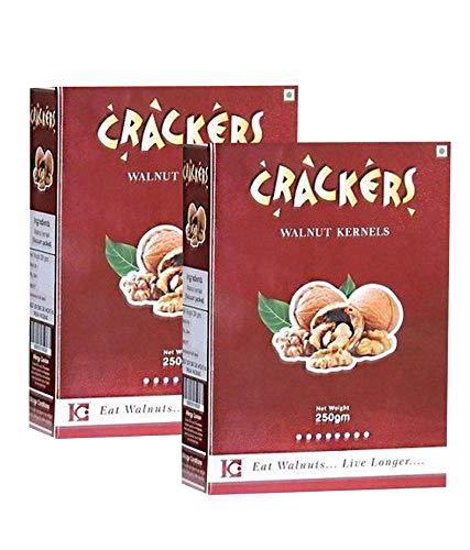 GO Go Crackers Kashmiri Brown Walnuts Kernels Without Shell -Pack of 2 x250 g