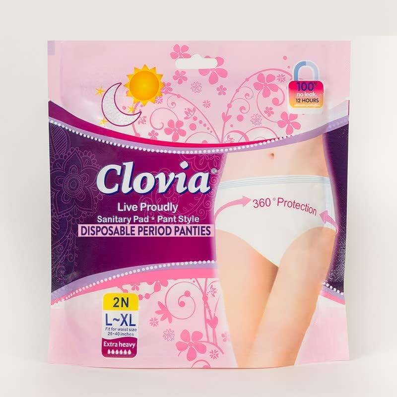 Clovia Clovia Women, Heavy Flow Disposable Period Panties For Sanitary Protection (Pack Of 10)