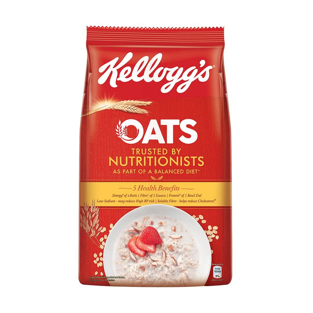Kellogg's Kellogg's Oats, Rolled Oats, High in Protein and Fibre, Low in Sodium, 1kg Pack