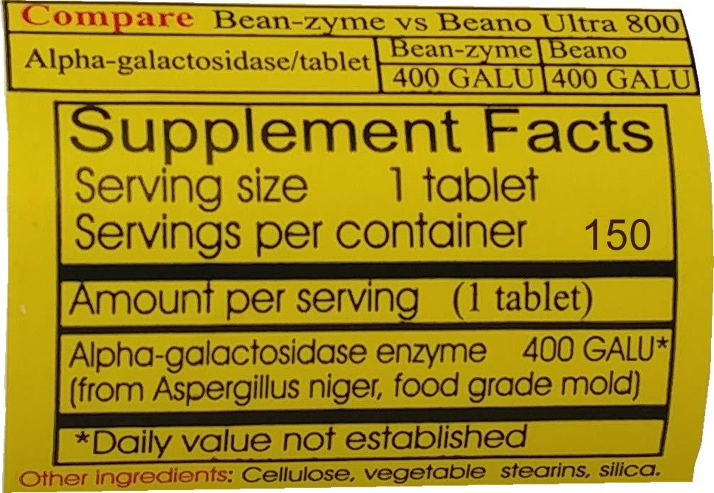 ValuePricedMeds ValuePricedMeds Bean-zyme Anti-Gas Digestive Aid, 100 Caps, Compare to Beano