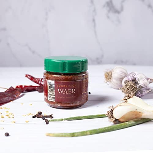 KASHMIR ORIGIN KASHMIR ORIGIN Traditional Kashmiri Masala Tikki | Waer Masala Ready to Use Tadka Masala| Mixed with Kashmiri Shallots & Kashmiri garlic (350 Gram)
