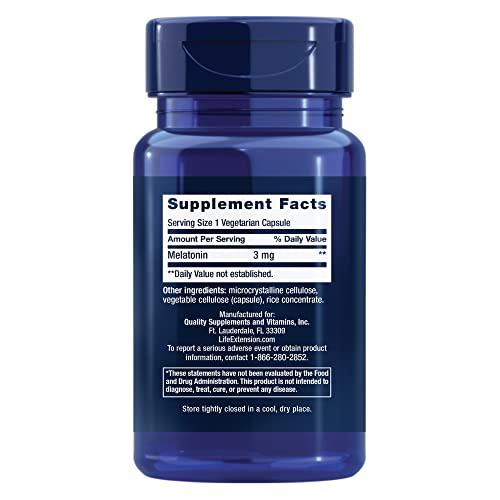 Life Extension Life Extension Melatonin, 60 caps 3 mg