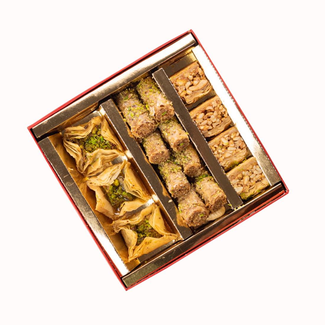 The Baklava Box The Baklava Box Premium Birthday Sweet Gift Box, Birthday Sweet Hamper with 2 Sweet Combo (Premium Birthday Sweet Box 3)