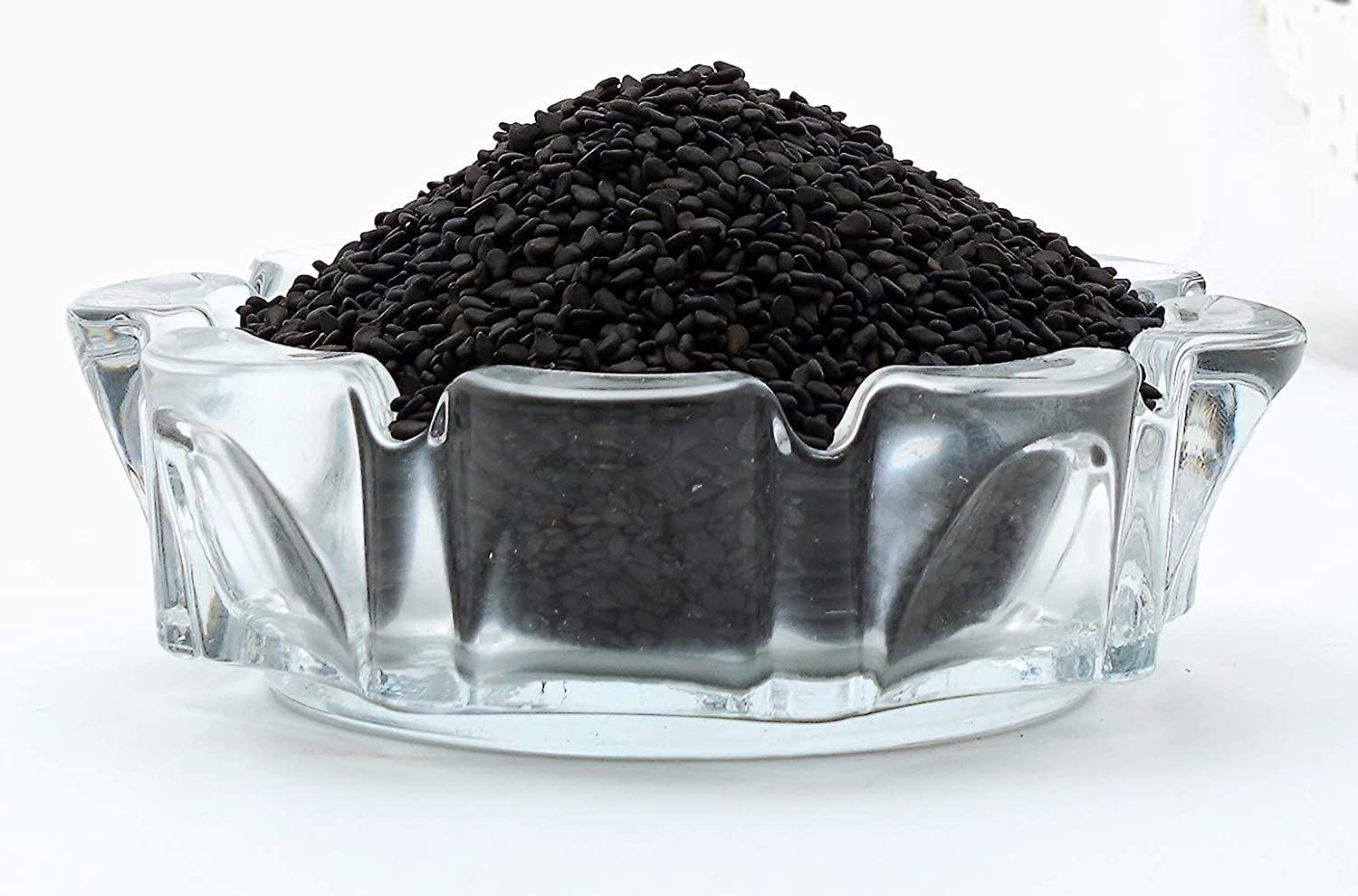 Herbanuts Herbanuts Black Sesame Seeds 2kg, Black Gingelly Seeds, Black Sesame Seeds for Eating, Kali tilli,Kaale Till